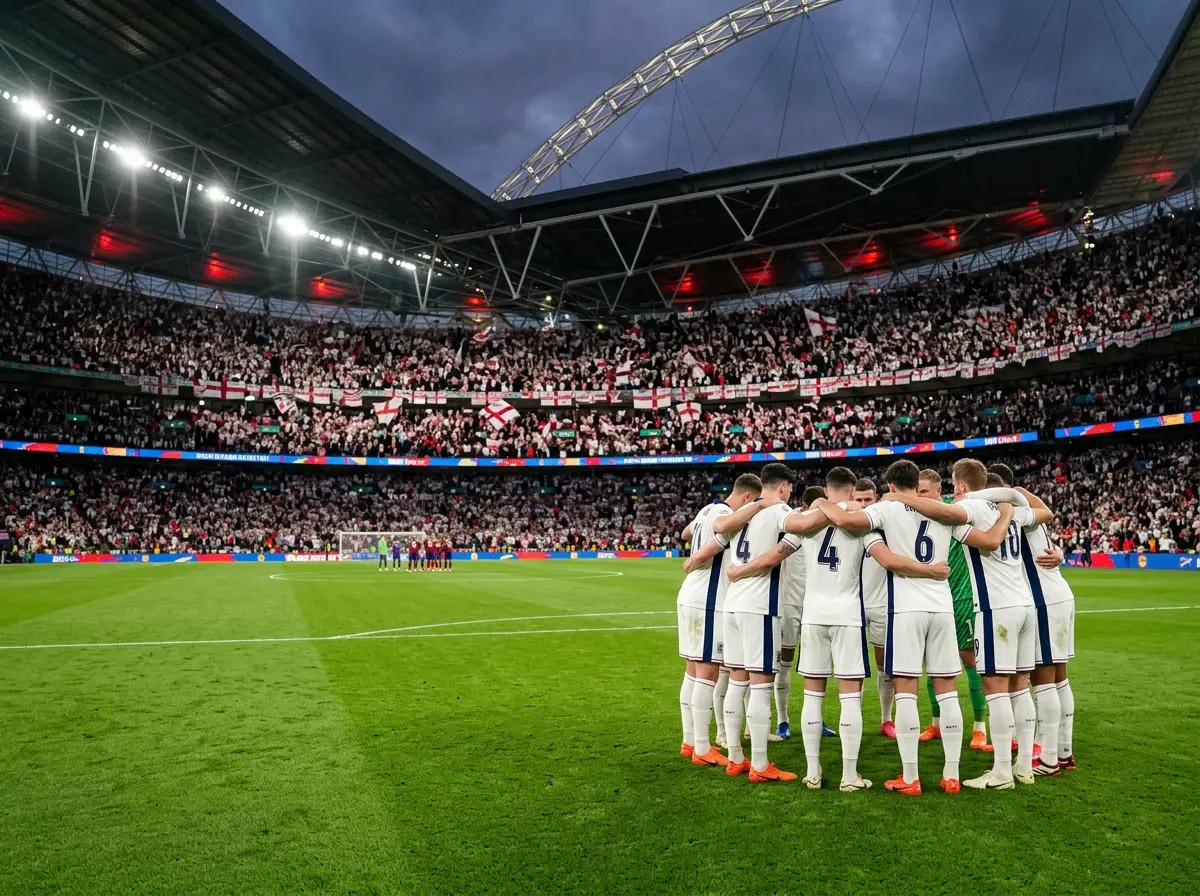 L'équipe d'Angleterre lors des éliminatoires de la Coupe du Monde 2026