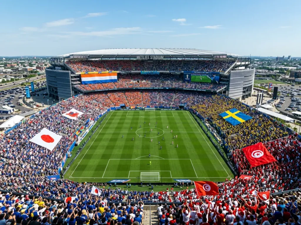 Composition du groupe F de la Coupe du Monde 2026 avec les Pays-Bas, le Japon, la Suède et la Tunisie