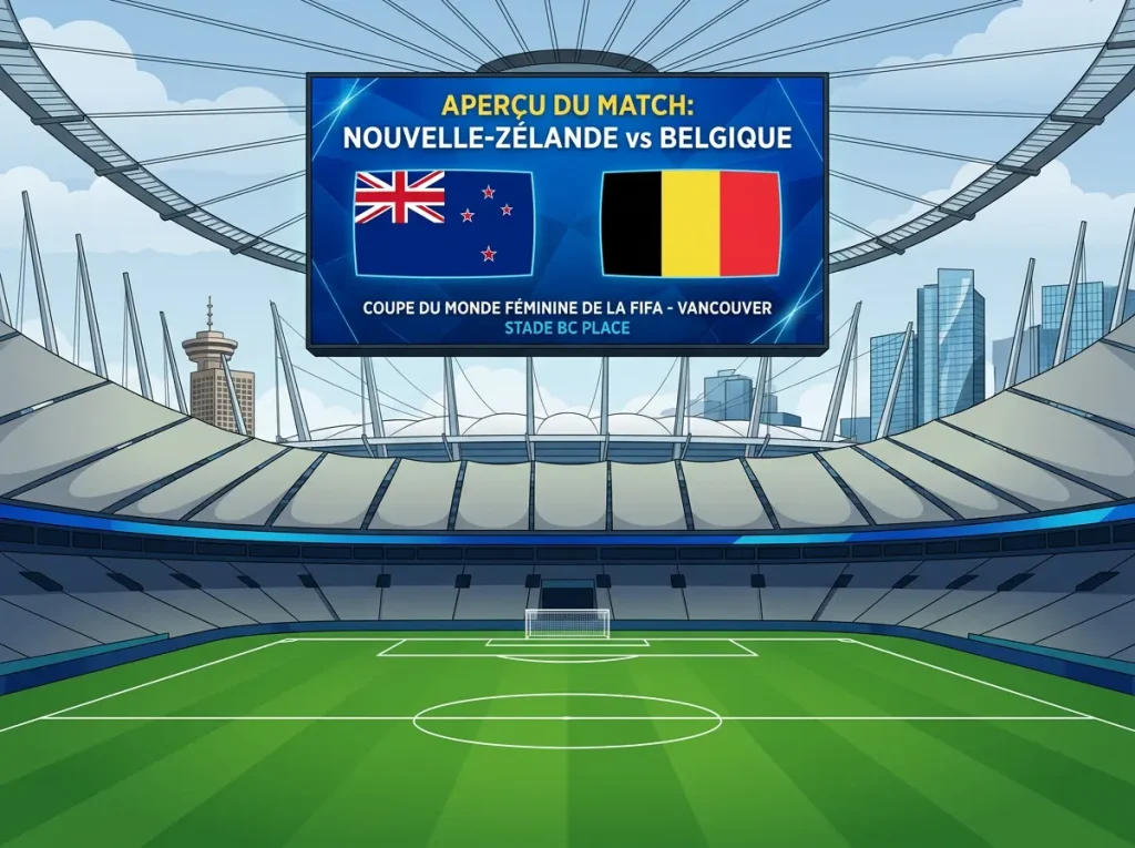 Match Nouvelle-Zelande contre Belgique au BC Place de Vancouver